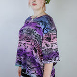 Deep 'Rainbow Canyon' Cropped Unisex Tee (Size 3)