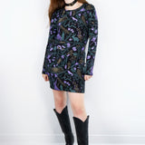 Nightcrawlers Long Sleeve Jane Dress in Dusk