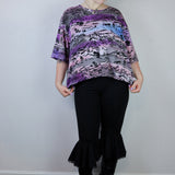 Deep 'Rainbow Canyon' Cropped Unisex Tee (Size 2)