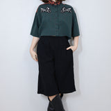 'Tandem Horses' Boxy Button-Up in Everest