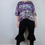 Deep 'Rainbow Canyon' Cropped Unisex Tee (Size 2)