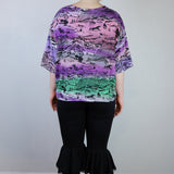 Deep 'Rainbow Canyon' Cropped Unisex Tee (Size 2)