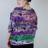 Deep 'Rainbow Canyon' Cropped Unisex Tee (Size 2)