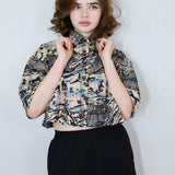 Pastel Plaid 'Shadow Canyon' Boxy Button-Up