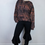 Rust 'Beyond the Gates' Cropped Sweatshirt (Size 1, 2, 3)