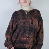 Rust 'Beyond the Gates' Cropped Sweatshirt (Size 1, 2, 3)