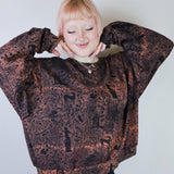 Rust 'Beyond the Gates' Cropped Sweatshirt (Size 1, 2, 3)