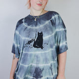 'Cat in Storm' Unisex Tee (Size 2 & 3)
