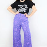 Nightcrawlers Wide Leg Pants in Iris on Periwinkle