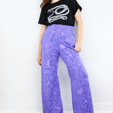 Nightcrawlers Wide Leg Pants in Iris on Periwinkle