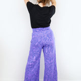 Nightcrawlers Wide Leg Pants in Iris on Periwinkle