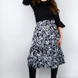 Nightcrawlers Chelsea Skirt in Black and White