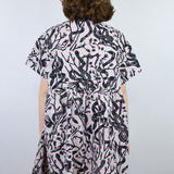 Poison Plaid 'Serpentine' Boxy Button-Up Dress