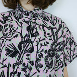 Poison Plaid 'Serpentine' Boxy Button-Up Dress