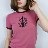 Blush 'Statue' Ringer Tee
