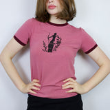 Blush 'Statue' Ringer Tee