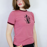 Blush 'Statue' Ringer Tee