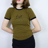 Tobacco 'Horse' Ringer Tee