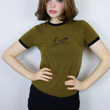 Tobacco 'Horse' Ringer Tee