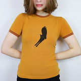 Camel 'Arching Cat' Ringer Tee