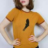 Camel 'Arching Cat' Ringer Tee