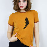 Camel 'Arching Cat' Ringer Tee
