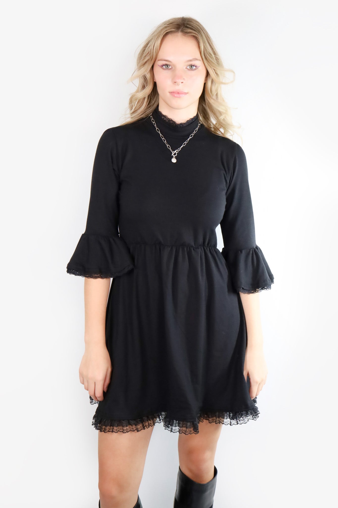 Mini Kiki Dress in Black