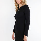 Long Sleeve Jane Dress in Black