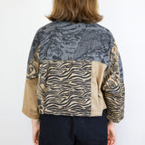 Patchwork Raw Silk & Cotton Jacket (Size 1)