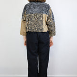 Patchwork Raw Silk & Cotton Jacket (Size 1)
