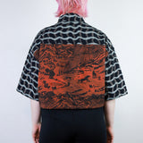 'Scorched Canyon' Patchwork Boxy Button-Up (Size 1)