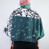 'Emerald Forest' Patchwork Boxy Button-Up (Size 2)