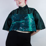 'Forest Lights' Patchwork Boxy Button-Up (Size 1)