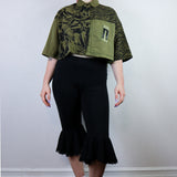 'Tactical Tiger' Patchwork Boxy Button-Up (Size 1)