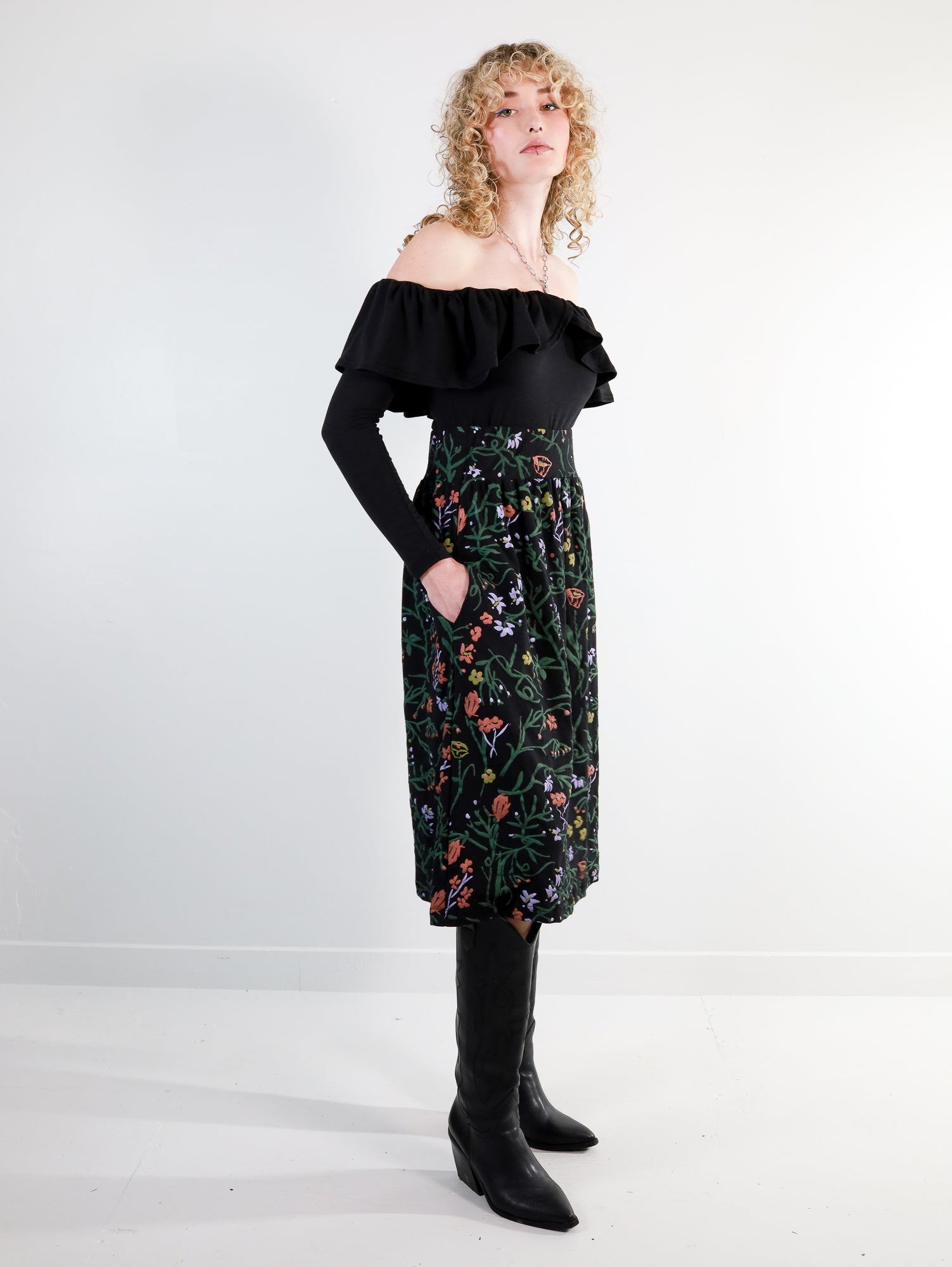 Dawn Belladonna Chelsea Midi Skirt - Thief and Bandit