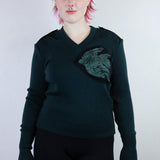 'Bird Patch' Vintage Wool Sweater