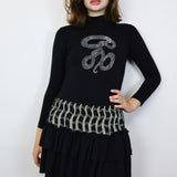 Sidewinder Turtleneck Bodysuit in XS