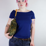 'Tiger Stripe' Crescent Purse
