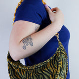'Tiger Stripe' Crescent Purse