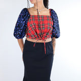 Tartan Berry Pepper Top Size 1 (S-M)