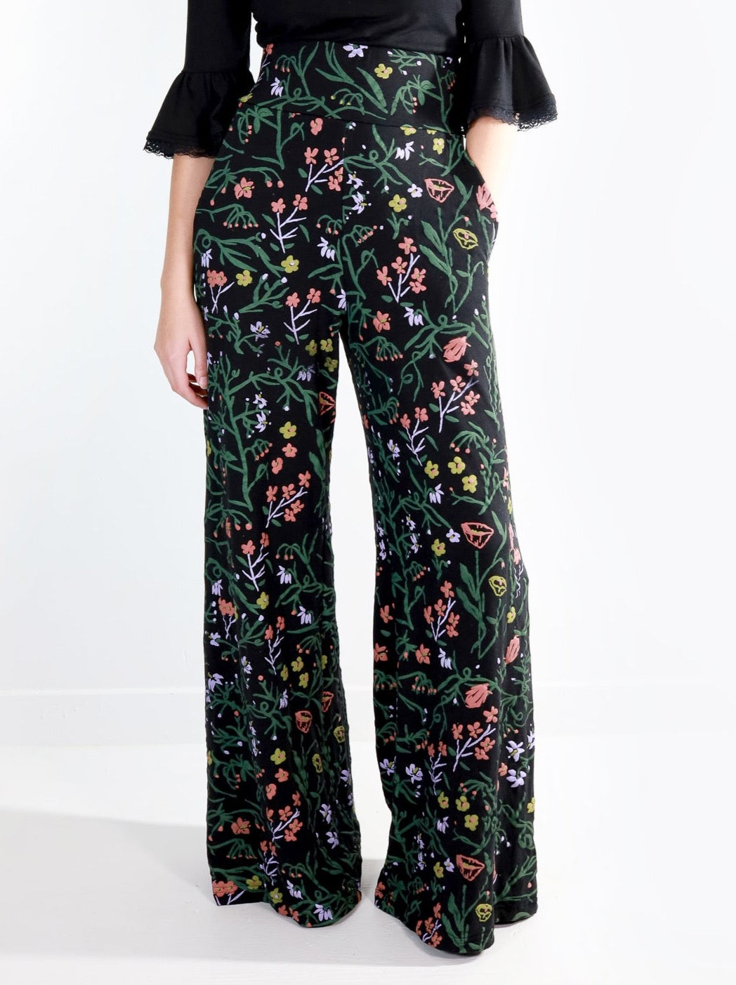 Dawn Belladonna High Waisted Wide Leg Pants - Thief and Bandit