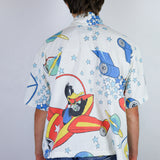 'Space Jammin' Unisex Short Sleeve Button Up (Size 1)