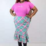 Summer Plaid 'Starlight' Sophie Skirt