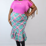 Summer Plaid 'Starlight' Sophie Skirt