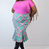 Summer Plaid 'Starlight' Sophie Skirt