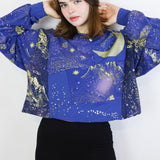 'The Moon' Boxy Long Sleeve Tarot Card Collection (Size 1)
