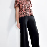 Black on Mulberry Shroomed Amie Tee (Medium)