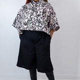 Poison Plaid 'Serpentine' Boxy Button-Up