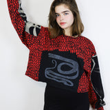 'The Devil' Boxy Long Sleeve Tarot Card Collection (Size 1)