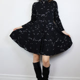 "Starlight" Turtleneck Twirl Dress